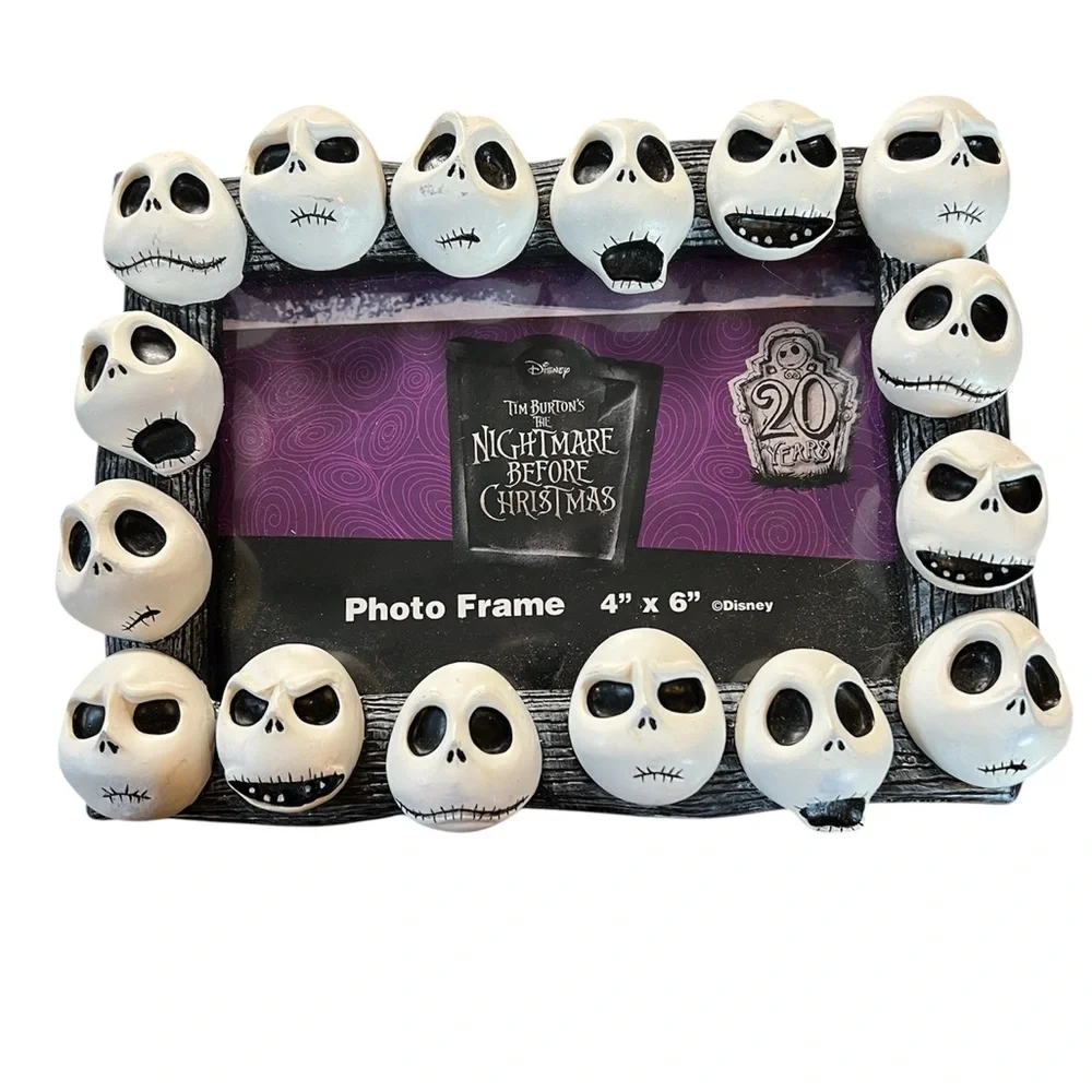 Disney Nightmare Before Christmas Jack Skellington‎ Resin Photo Frame 4x6